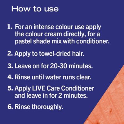 Schwarzkopf LIVE 085 Vibrant Orange Semi-permanent Hair Dye