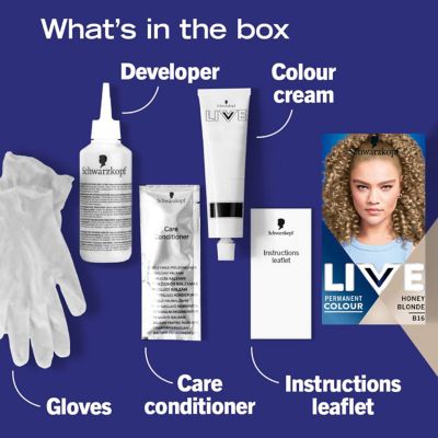 Schwarzkopf LIVE B16&nbsp;Honey Blonde Permanent Dark Blonde Hair Dye