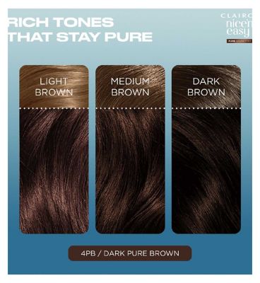 Clairol Nice'n Easy Crème Pure Brunettes Permanent Hair Dye - 4PB Deep Mocha Brown