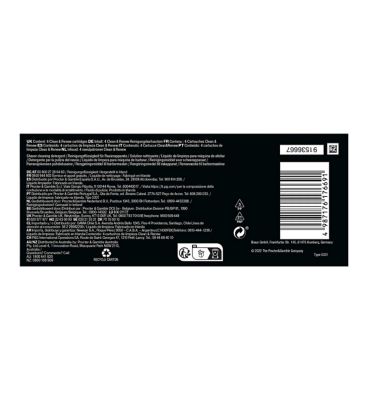 Braun 3in1 ShaverCare SmartCare Center Refill Cartridges, Hygienic Cleaning, 4 Pack