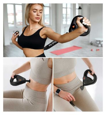 Bodi-Tek Sports Percussion Massage Gun with Lateral Action Massage Belt