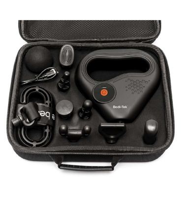 Bodi-Tek Sports Percussion Massage Gun with Lateral Action Massage Belt