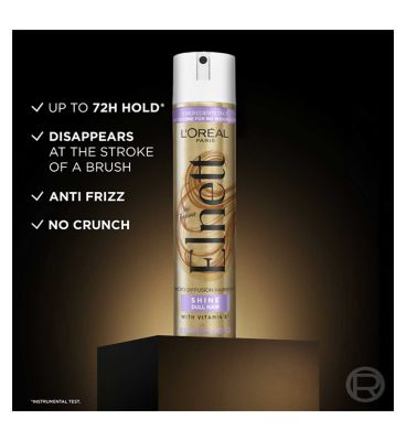 L'Oreal Paris Elnett hairspray, shine for dull hair - strong hold 75ml