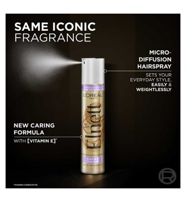 L'Oreal Paris Elnett hairspray, shine for dull hair - strong hold 200ml