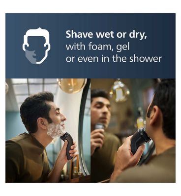 Philips Wet & Dry Electric Shaver Series 3000 with 5D Flex & Pivot heads and Pop-up trimmer –  S3144/00