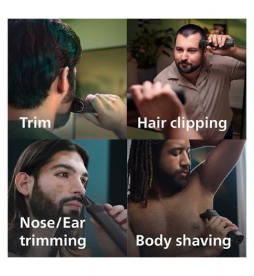 Philips Series 7000, 14-in-1 Multi Grooming Trimmer for Face, Head, and Body MG7940/75