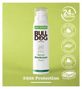 Bulldog Skincare Original Spray Deodorant - 24 Hour Protection, Fresh Scent 125ml