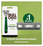 Bulldog Skincare Original Glass Razor + 1 Blade Refill