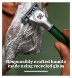 Bulldog Skincare Original Glass Razor + 1 Blade Refill