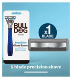 Bulldog Skincare Sensitive Glass Razor + 1 Blade Refill