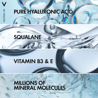 Vichy Minéral 89 100H Hyaluronic Acid Rich Hydrating Cream, Dry skin 50ml