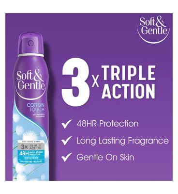 Soft & Gentle Cotton Touch 48H Anti-Perspirant Deodorant Spray 250ml