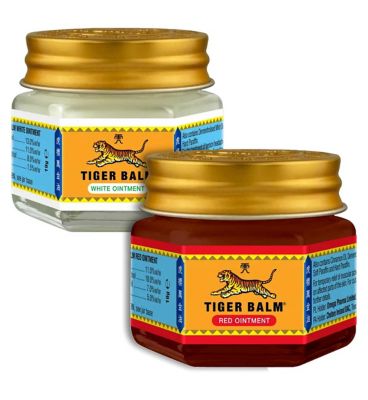 Tiger Balm Red Ointment 19g & White Ointment 19g Bundle