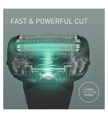 Panasonic 3 Blade Wet & Dry Electric Shaver with Ultra Linear Motor, ES-LT4B Series 700, Japanese Steel Blades, 2D Flexible Head