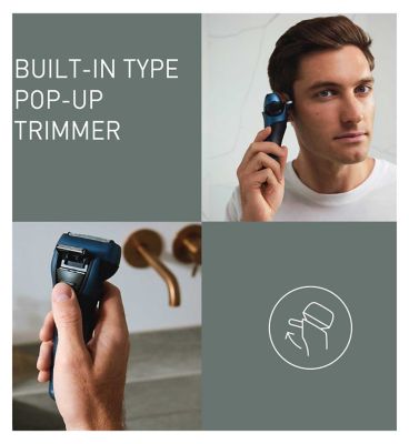 Panasonic 3 Blade Wet & Dry Electric Shaver with Ultra Linear Motor, ES-LT4B Series 700, Japanese Steel Blades, 2D Flexible Head
