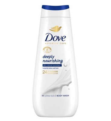 Dove Advanced Care Body Wash Deeply Nourishing Skin Natural Nourishers 400ml