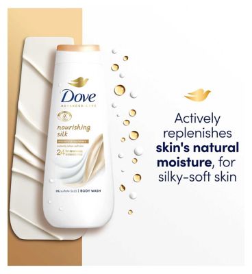 Dove Advanced Care Body Wash Nourishing Silk Skin Natural Nourishers 400ml