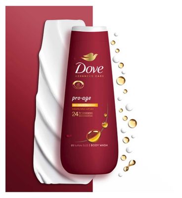 Dove Advanced Care Body Wash Pro Age Skin Natural Nourishers 400ml