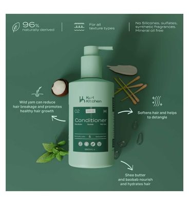 Kurl Kitchen Shea Butter Baobab wild Yam Conditioner 350ml