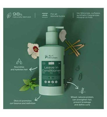 Kurl Kitchen Baobab Wheat Okra Leave in Conditioner 350ml