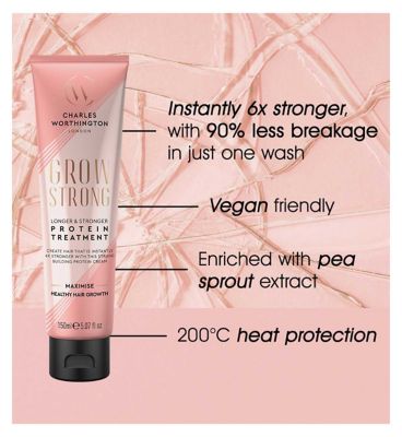 Charles Worthington Grow Strong Longer & Stronger Protein Treatment 150ml