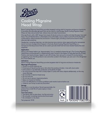 Boots Cooling Migraine Head Wrap