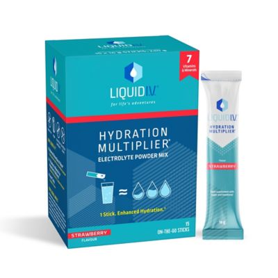 Liquid I.V. Hydration Multiplier Electrolyte Powder Mix Strawberry 15 Sachets
