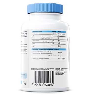 Osavi Ashwagandha Extra, 400mg - 120 vegan caps