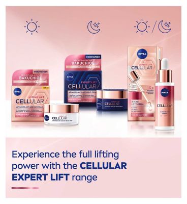 NIVEA Cellular Expert Lift 3-Zone Lifting Serum with Pure Bakuchiol, 30ml
