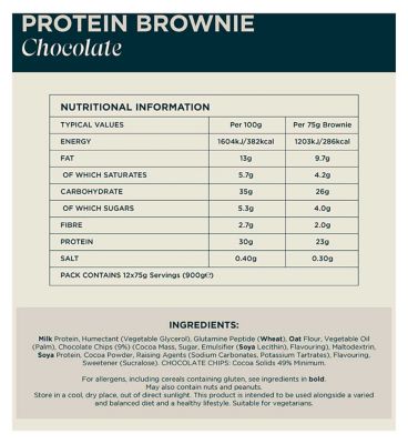Myprotein Protein Brownie, Chocolate Chip, 75g
