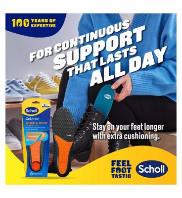 Scholl Gel Activ Work & Boot Insoles Small