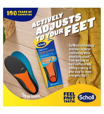 Scholl Gel Activ Work & Boot Insoles Small
