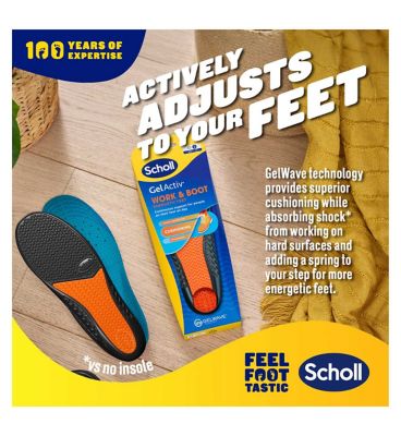 Scholl Gel Activ Work & Boot Insoles Large