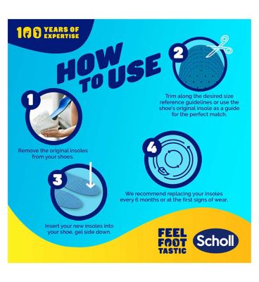 Scholl Gel Activ Work & Boot Insoles Large