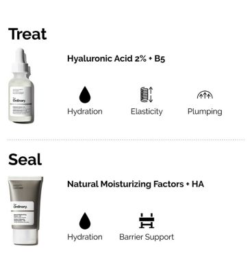 The Ordinary Hyaluronic Acid + Natural Moisturizing Factors Bundle