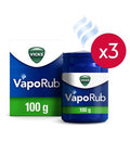 Vicks Vaporub 100g x 3 Bundle