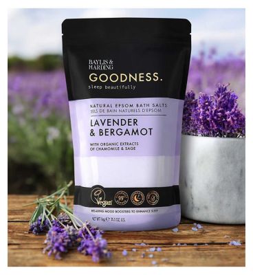Baylis & Harding Goodness Sleep Lavender & Bergamot Sleep 1 KG Natural Epsom Salts