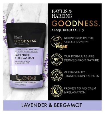 Baylis & Harding Goodness Sleep Lavender & Bergamot Sleep 1 KG Natural Epsom Salts