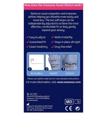 Snoreeze Nasal Dilator 2 Pack