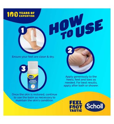 Scholl Cracked Heel Repair Restoring Balm Stick 70g