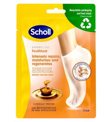 Scholl Foot Mask with Manuka Honey - 1 pair