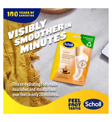 Scholl Foot Mask with Manuka Honey - 1 pair