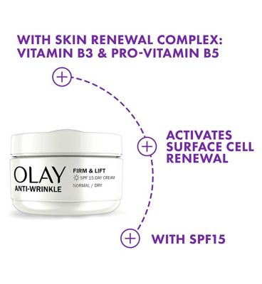 Olay Anti-Wrinkle Firm & Lift Day Cream SPF15 50ml