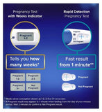 Clearblue Digital Pregnancy Test Combo Pack 2 Tests - Rapid Detection & Weeks Indicator