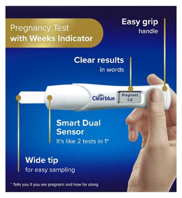 Clearblue Digital Pregnancy Test Combo Pack 2 Tests - Rapid Detection & Weeks Indicator