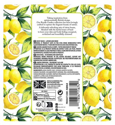 Baylis & Harding Royale Garden Lemon & Basil 500ml Body Wash