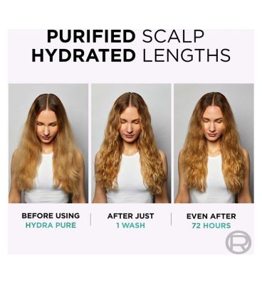 L’Oréal Paris Elvive Hydra Pure Scalp Serum, Shampoo & Conditioner Set for Oily Roots & Dehydrated Lengths