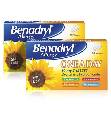 Benadryl One a Day Relief - 14 Tablets - 4 Week Bundle (2 Packs)