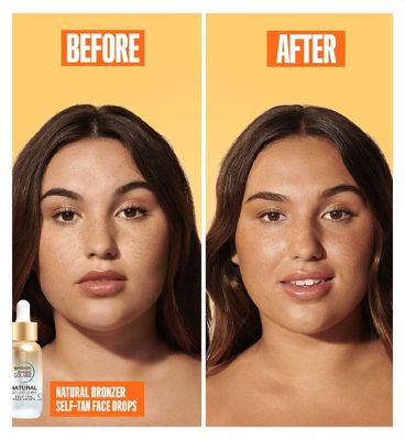 Garnier Glow Duo: Natural Bronzer Self-Tan Drops 30ml & Vitamin C Body Superfood Lotion 380ml