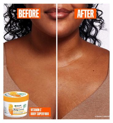Garnier Glow Duo: Natural Bronzer Self-Tan Drops 30ml & Vitamin C Body Superfood Lotion 380ml